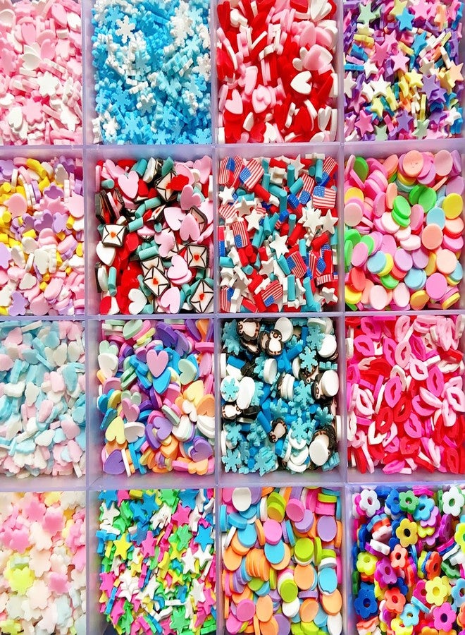 EHOPE Fake Sprinkles 220G Polymer Clay Slices Fake Candy Sprinkle Faux Sprinkles for Nail Art DIY Crafts Cake Phone (28 Styles) - Image 2